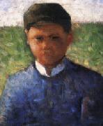 The Little Peasant in Blue, Georges Seurat
